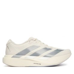 Buty do biegania adidas. Białe obuwie sportowe Adidas, bez zapięcia, do biegania. Za 649.99 zł.