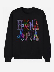 WOOOP Bluza "Hakuna Matata" w kolorze czarnym rozmiar: XL. Czarne bluzy Wooop, xl, bez wzorów, z bawełny, bez kaptura. Za 104.39 zł.