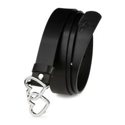Beltimore skórzany pasek damski klamra serca D55 : Kolory - czarny, Rozmiar pasków - r.85-100 cm. Czarne paski bez wzorów, klasyczne. Za 52.79 zł.