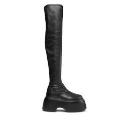 Kozaki Le Silla. Czarne kozaki LE SILLA, bez obcasa, na koturnie, bez zapięcia. Za 3,969.00 zł.