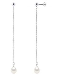 Mitzuko Srebrne kolczyki-wkrętki z perłami rozmiar: onesize. Białe kolczyki Mitzuko, z perłą, srebrne. Za 173.99 zł.