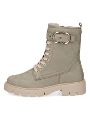 Caprice Skórzane botki w kolorze khaki rozmiar: 40. Brązowe botki Caprice, bez wzorów, ze skóry, bez obcasa, bez zapięcia. Za 259.74 zł.