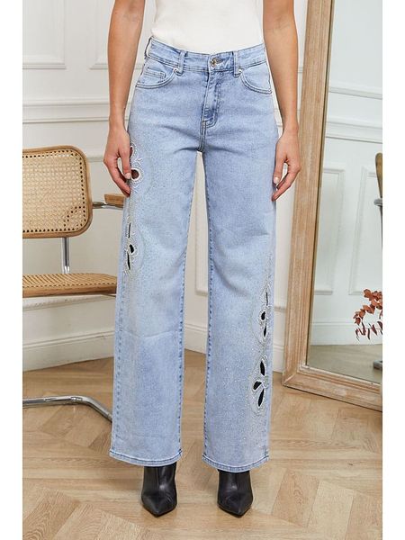 Joséfine Dżinsy "Dalia" w kolorze błękitnym rozmiar: 38. Niebieskie jeansy Joséfine, bez wzorów. Za 144.24 zł.