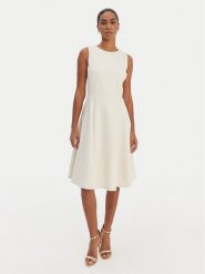 LAUREN RALPH LAUREN Sukienka koktajlowa 200980935002 Écru Slim Fit. Sukienki Lauren Ralph Lauren, bez wzorów, z wiskozy, wizytowe, bez kołnierzyka, bez ramiączek. Za 989.99 zł.