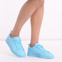 Niebieskie sportowe buty damskie Vices Q35-11. Niebieskie obuwie sportowe vices, ze skóry, bez zapięcia. W wyprzedaży za 62.30 zł.