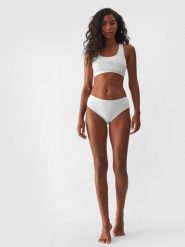4F Bielizna figi (2-pack) damskie - białe S. Biała figi 4f, s, bez wzorów, z bawełny. W wyprzedaży za 29.99 zł.