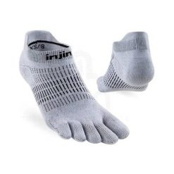 Skarpetki damskie Injinji Lightweight No-Show. Szare skarpety Injinji, bez wzorów. Za 93.85 zł.
