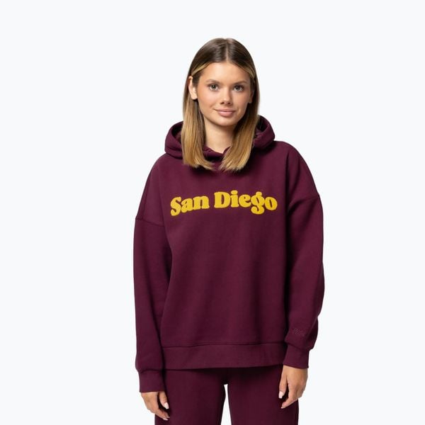 Bluza damska Pitbull San Diego Hooded. Fioletowe bluzy PITBULL, l, bez wzorów, z bawełny, bez kaptura. Za 189.99 zł.