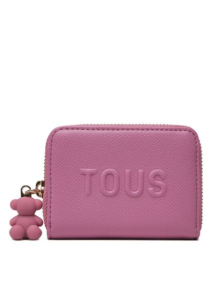 TOUS Portfel Brenda 2002106013 Różowy. Czerwone portfele Tous, bez wzorów, ze skóry. Za 369.99 zł.