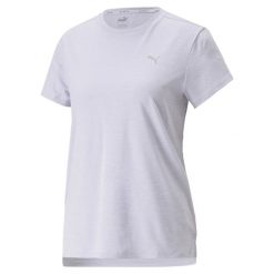 Koszulka Sportowa Damska Puma Run Favorite Heather. Fioletowe koszulki sportowe Puma, bez wzorów, bez ramiączek, na fitness i siłownię. Za 91.99 zł.
