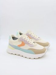 Bellucci Sneakersy w kolorze beżowym ze wzorem rozmiar: 39. Brązowe trampki Bellucci, bez wzorów, bez zapięcia. Za 100.99 zł.