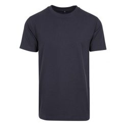 Bawełniana Koszulka Unisex Dla Dorosłych Z Okrągłym Dekoltem. Brązowe bluzki BUILD YOUR BRAND, m, bez wzorów, z bawełny, sportowe, bez kołnierzyka, bez ramiączek. Za 49.99 zł.