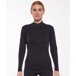 Bluza damska z wełną merino Brubeck THERMO WOOL by Pustelnik. Czarne bluzy Brubeck, bez wzorów, z wełny, bez kaptura. Za 243.99 zł.