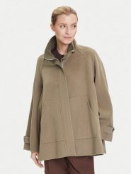 MAX&Co. Płaszcz wełniany Letizia 2526086071200 Zielony Oversize. Zielone płaszcze MAX&Co., na zimę, bez wzorów, z wełny, bez kaptura. Za 2,289.00 zł.