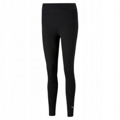 Damskie Legginsy Z Logo Essentials. Czarne legginsy Puma, bez wzorów. Za 159.99 zł.