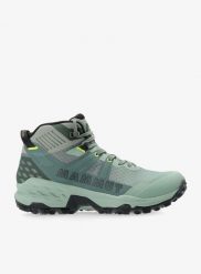 Buty turystyczne damskie Mammut Sertig II Mid GTX. Zielone trekkingi Mammut, z gore-texu, trekkingowe. Za 788.35 zł.