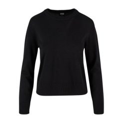Bluza Damska Dzianinowa Z Okrągłym Dekoltem. Czarne bluzy Urban Classics, xl, bez wzorów, z dzianiny, bez kaptura. Za 131.99 zł.