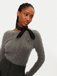 Polo Ralph Lauren Chusta 455961994001 Czarny. Czarne rękawiczki Polo Ralph Lauren, bez wzorów, z jedwabiu. Za 619.99 zł.
