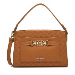 Torebka Nine West. Brązowe torebki klasyczne Nine West, bez wzorów, bez dodatków. Za 199.99 zł.