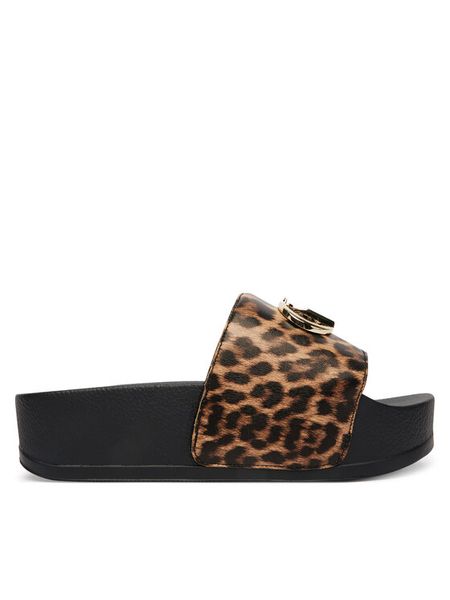 Liu Jo Klapki Mykonos 01 BA6077 EX022 Brązowy. Brązowe klapki Liu Jo, bez wzorów, ze skóry, bez obcasa. Za 250.99 zł.