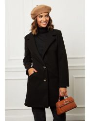 L'armoire de Suzette Płaszcz przejściowy w kolorze czarnym rozmiar: 42. Czarne płaszcze L'armoire de Suzette, l, bez wzorów, bez kaptura. Za 198.95 zł.