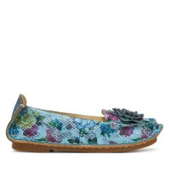 Baleriny Laura Vita. Niebieskie baleriny Laura Vita, bez wzorów, bez obcasa. Za 309.99 zł.
