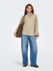 ONLY Kurtka przejściowa w kolorze beżowym rozmiar: M. Brązowe kurtki Only, m, bez wzorów, bez kaptura. Za 165.99 zł.