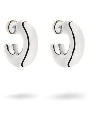 Liebeskind Posrebrzane kolczyki-półkreole rozmiar: onesize. Szare kolczyki Liebeskind, posrebrzane. Za 130.99 zł.