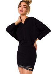 Made of emotion Sukienka w kolorze czarnym rozmiar: S. Czarne sukienki Made Of Emotion, s, bez wzorów, bez kołnierzyka, bez ramiączek, mini. Za 174.95 zł.