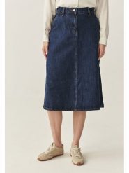 TATUUM Spódnica dżinsowa w kolorze granatowym rozmiar: 44. Niebieskie spódnice Tatuum, na co dzień, bez wzorów, z bawełny, midi, proste. Za 170.07 zł.