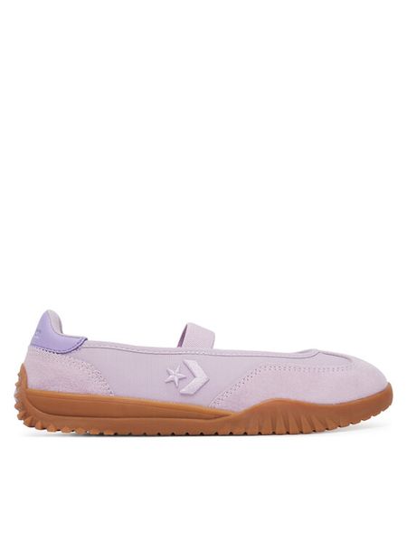 Converse Baleriny Run Star Trainer Ballet Flat A17029C Fioletowy. Fioletowe baleriny Converse, bez wzorów, ze skóry, bez obcasa. Za 268.99 zł.