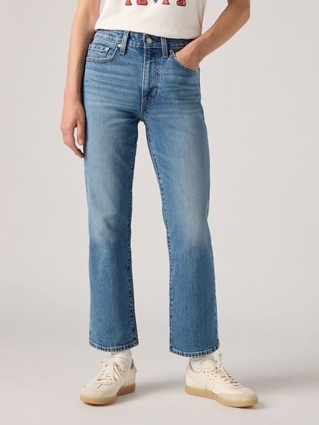 Levi's Dżinsy "725" - Regular fit - w kolorze niebieskim rozmiar: W30/L31. Niebieskie jeansy Levi's®, l, z aplikacjami, z podwyższonym stanem. Za 209.95 zł.
