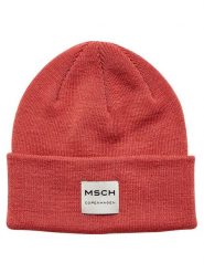MOSS COPENHAGEN Czapka "Mojo" w kolorze czerwonym rozmiar: onesize. Czerwone czapki Moss Copenhagen, bez wzorów, z wełny. Za 63.95 zł.