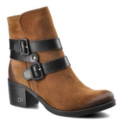 Rude Botki Carinii Damskie Modne Buty Na Obcasie. Brązowe botki Carinii, na jesień, bez wzorów, ze skóry, bez obcasa, na obcasie, bez zapięcia. Za 309.00 zł.