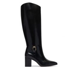 Kozaki LAUREN RALPH LAUREN. Czarne kozaki Lauren Ralph Lauren, bez obcasa, na słupku, bez zapięcia. Za 1,599.00 zł.