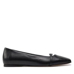 Baleriny KARL LAGERFELD. Czarne baleriny KARL LAGERFELD, bez wzorów, bez obcasa. Za 939.99 zł.