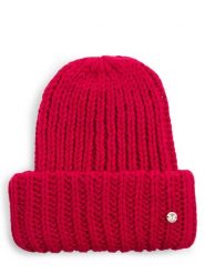 JOOP! Czapka Kobiety czerwony, ONE SIZE. Czerwone czapki Joop!, bez wzorów, prążkowane. Za 169.95 zł.