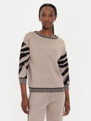 Liu Jo Sport Sweter TF4110 MS49I Czarny Regular Fit. Czarne swetry Liu Jo Sport, xl, bez wzorów, z wiskozy, bez ramiączek. Za 479.99 zł.