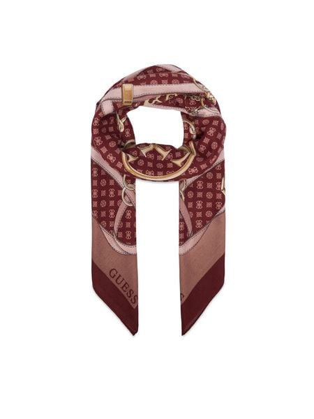 Guess Chusta AW5679 POL03 Bordowy. Czerwone rękawiczki Guess, z aplikacjami, z poliesteru. Za 154.99 zł.