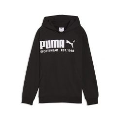 Młodzieżowa bluza z kapturem PUMA Sport o luźnym kroju PUMA. Czarna bluzy Puma, m, bez wzorów, z kapturem. Za 199.00 zł.