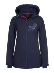 Peak Mountain Kurtka softshellowa "Amont" w kolorze granatowym rozmiar: S. Niebieskie kurtki sportowe Peak Mountain, s, bez wzorów, bez kaptura, outdoorowe. Za 304.99 zł.