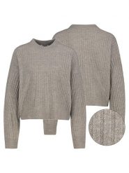 Sublevel Sweter w kolorze szarym rozmiar: S. Szare swetry Sublevel, s, bez wzorów, prążkowane, bez ramiączek. Za 184.89 zł.