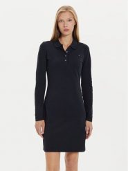 Tommy Hilfiger Sukienka codzienna 1985 WW0WW43230 Granatowy Regular Fit. Niebieskie sukienki TOMMY HILFIGER, na co dzień, xxs, bez wzorów, z bawełny, bez kołnierzyka, bez ramiączek, proste. Za 309.99 zł.