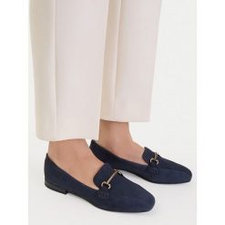Lordsy Lasocki. Niebieskie lordsy Lasocki, bez wzorów, bez obcasa, bez zapięcia. Za 199.99 zł.
