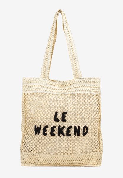 Beżowa Torebka Shopperka z Napisem Ulonetia. Brązowe shopper Renee, bez wzorów, z jeansu, biznesowe, bez dodatków. Za 89.99 zł.