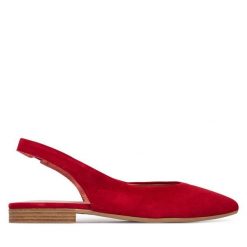 Baleriny Tamaris. Czerwone baleriny Tamaris, bez wzorów, bez obcasa. Za 369.99 zł.