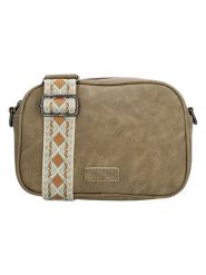 Beagles Torebka "Malaga" w kolorze khaki - 20 x 14 x 7 cm rozmiar: onesize. Brązowe torby na ramię Beagles, bez wzorów, z materiału, na ramię, małe, bez dodatków. Za 56.99 zł.