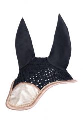 Krótki kapelusz dla koni HKM Rosegold Glitter. Białe kapelusze HKM, bez wzorów, z materiału. Za 164.00 zł.