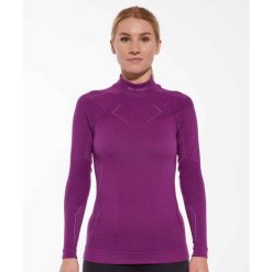 Bluza damska wełniana Brubeck EXTREME MERINO. Czerwone bluzy Brubeck, bez wzorów, z wełny, bez kaptura. Za 329.00 zł.