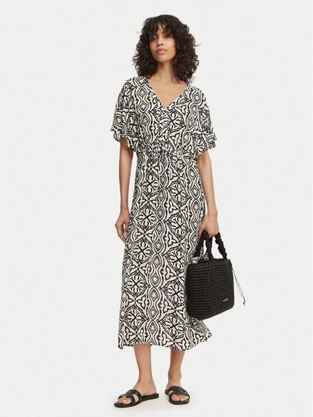 Vero Moda Sukienka codzienna Menny 10303701 Beżowy Regular Fit. Brązowe sukienki Vero Moda, na co dzień, m, bez wzorów, z wiskozy, bez kołnierzyka, bez ramiączek, proste. Za 116.99 zł.